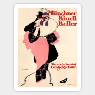 MUNCHNER KINDL KELLER Fashion Department Store Munich 1913 by Hans Rudi Erdt Sticker